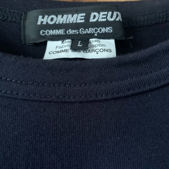 Comme des Garcons HOMME DEUX *NAVY* long sleeve shirt - Picture 6 of 8
